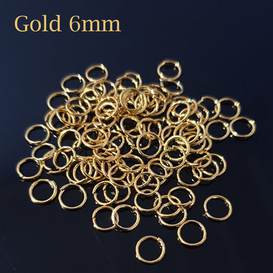 2000 Pcs Gold Jump Rings - 5mm Jump Rings for Jewelry Making, Open Jump Rings - O Rings for Jewelry Making,Jewelry Jump Rings for Keychains - Jump
