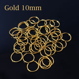 10mm, Open Jump Ring Sold Per Pack of 500 Pcs. Gold Plated