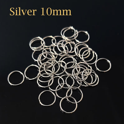 Buy 20/50/100x Open 8mm Jump Rings, Dull Silver Tone Clasp Connector,  Jewelry Findings, DIY Jewelry Making Supplies Online in India 