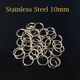 10mm, Open Jump Ring Sold Per Pack of 250 Pcs. Rhodium nickel plated antique silver