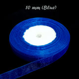 ORGANZA RIBBON SOLD BY 5 METER SPOOL IN SIZE 10 MM