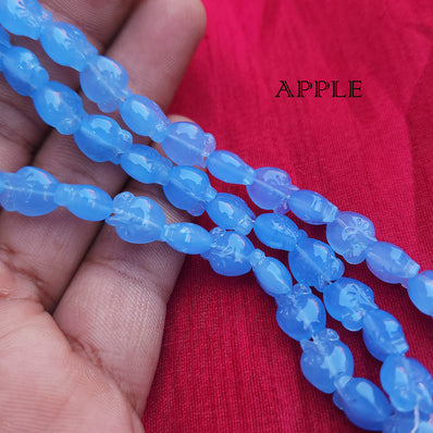 APPLE SHAPED NEON BLUE' FINE QUALITY OF CZECHOSLOVAKIAN (CZECH REP.) CRYSTAL BEADS
