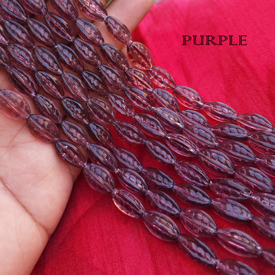 LEAF DESIGN CARVED 'SUPER FINE FINISH HIGH QUALITY CZECHOSLOVAKIAN (CZECH REP.) CRYSTAL BEADS
