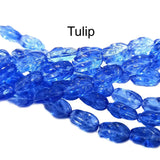 Tulip Light Blue Fine Quality of Czechoslovakian (Czech Rep.) Crystal Beads