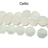 Celtic Flat Alabaster Semi White Fine Quality of Czechoslovakian (Czech Rep.) Crystal Beads