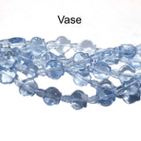 Vase Light Blue Fine Quality of Czechoslovakian (Czech Rep.) Crystal Beads