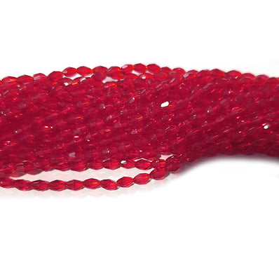 2 Strands/Line  3 Color Choice Oval Faceted small Crystal Glass Beads