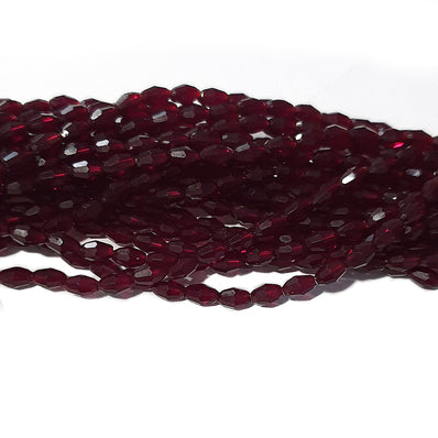 2 Strands/Line  3 Color Choice Oval Faceted small Crystal Glass Beads