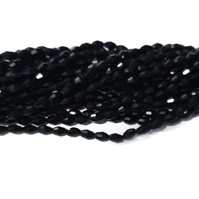 2 Strands/Line  3 Color Choice Oval Faceted small Crystal Glass Beads