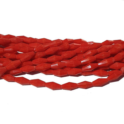 Size 4X8MM, CRYSTAL GLASS BEADS, SOLD BY PER STRAND(23~23 INCHES), ABOUT 65~69 BEADS