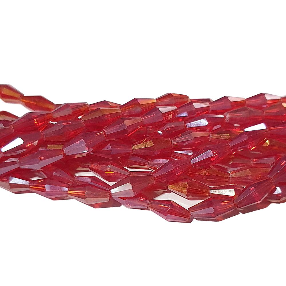 Size 4X8MM, CRYSTAL GLASS BEADS, SOLD BY PER STRAND(23~23 INCHES), ABOUT 65~69 BEADS