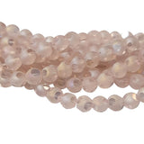 Size 5X5MM, ROUND CRYSTAL GLASS BEADS, SOLD BY PER STRAND(18~20 INCHES), ABOUT 95~98 BEADS
