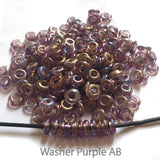 200 Pcs Loose czech republic Ab finish glass beads for jewelry and crafts making The beads size about 7mm and thickness about 3mm