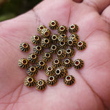 50 PCS PACK, 8 MM,GOLD OXIDIZED BEAD CAP FINDINGS FOR JEWELRY MAKING