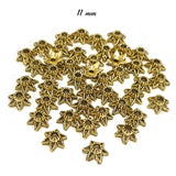 50 PIECES PACK' 11 MM GOLD OXIDISED CAPS