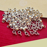 50 Pcs Pack, 9x4mm size, Silver Plated, high quality of pendant bail finding raw jewelry making materials