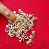 50 Pcs Pack, 5x9 size, Silver Plated, high quality of pendant bail finding raw jewelry making materials
