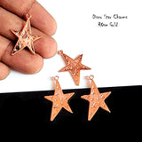 ROSE GOLD CHARMS' 20x30 MM APPROX' SOLD BY 20 PIECES PACK