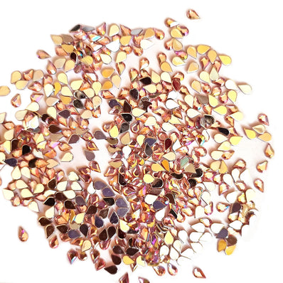 500 Pcs Pack, 6x4mm, Pink light, Flat Back Drop Acrylic crystal Rhinestones imitaion Gems for Costume Making, FLAT BACK USED IN JEWELLERY ,HOBBY WORK ,NAIL ART ,CRAFT WORK ETC