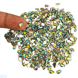 500 Pcs Pack, 6x4mm, Rainbow Green, Flat Back Drop Acrylic crystal Rhinestones imitaion Gems for Costume Making, FLAT BACK USED IN JEWELLERY ,HOBBY WORK ,NAIL ART ,CRAFT WORK ETC