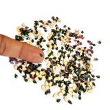 500 Pcs Pack, 3x5mm, Dark Green, Flat Back Drop Acrylic crystal Rhinestones imitaion Gems for Costume Making, FLAT BACK USED IN JEWELLERY ,HOBBY WORK ,NAIL ART ,CRAFT WORK ETC