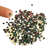 500 Pcs Pack, 3x5mm, Dark Green, Flat Back Drop Acrylic crystal Rhinestones imitaion Gems for Costume Making, FLAT BACK USED IN JEWELLERY ,HOBBY WORK ,NAIL ART ,CRAFT WORK ETC