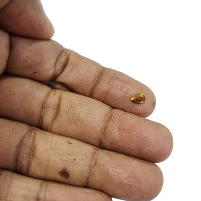 Size 6x4mm, Black Rainbow, Flat Back Drop Acrylic crystal Rhinestones imitaion Gems for Costume Making, FLAT BACK USED IN JEWELLERY ,HOBBY WORK ,NAIL ART ,CRAFT WORK ETC