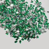 Size 3x5mm Green, Flat Back Drop Acrylic crystal Rhinestones imitaion Gems for Costume Making, FLAT BACK USED IN JEWELLERY ,HOBBY WORK ,NAIL ART ,CRAFT WORK ETC