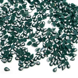 500 Pcs Pack, 6x4mm, deep Green with silver drop, Flat Back Drop Acrylic crystal Rhinestones imitaion Gems for Costume Making, FLAT BACK USED IN JEWELLERY ,HOBBY WORK ,NAIL ART ,CRAFT WORK ETC