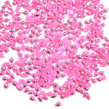 500 Pcs Pack, 6x4mm, rose pink with silver drop, Flat Back Drop Acrylic crystal Rhinestones imitaion Gems for Costume Making, FLAT BACK USED IN JEWELLERY ,HOBBY WORK ,NAIL ART ,CRAFT WORK ETC