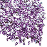 500 Pcs Pack, 6x4mm, purple with silver drop, Flat Back Drop Acrylic crystal Rhinestones imitaion Gems for Costume Making, FLAT BACK USED IN JEWELLERY ,HOBBY WORK ,NAIL ART ,CRAFT WORK ETC