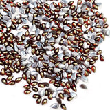 500 Pcs Pack, 6x4mm, Maroon with gold drop, Flat Back Drop Acrylic crystal Rhinestones imitaion Gems for Costume Making, FLAT BACK USED IN JEWELLERY ,HOBBY WORK ,NAIL ART ,CRAFT WORK ETC