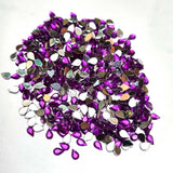 500 PCS PACK DROP ACRYLIC CRYSTAL RHINESTONES IMITAION GEMS FOR COSTUME MAKING, FLAT BACK USED IN JEWELLERY ,HOBBY WORK ,NAIL ART ,CRAFT WORK ETC in Size about  3x5 Milimeter