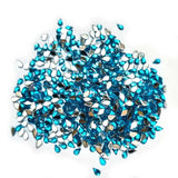 500 PCS PACK DROP ACRYLIC CRYSTAL RHINESTONES IMITAION GEMS FOR COSTUME MAKING, FLAT BACK USED IN JEWELLERY ,HOBBY WORK ,NAIL ART ,CRAFT WORK ETC in Size about  2x3 Milimeter