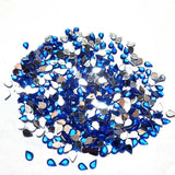 500 PCS PACK DROP ACRYLIC CRYSTAL RHINESTONES IMITAION GEMS FOR COSTUME MAKING, FLAT BACK USED IN JEWELLERY ,HOBBY WORK ,NAIL ART ,CRAFT WORK ETC in Size about  3X5mm Milimeter