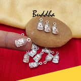 18 Pcs Pack, Buddha Charms Pendant Jewelry Making Raw Materials Silver