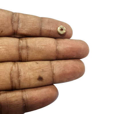 6x2mm Heishi Waster Disc 100/Pcs DOKRA BRASS BEADS FOR TRIBAL JEWELLERY FISHING LURE TRIBES BEADS SOLID RAW BRASS