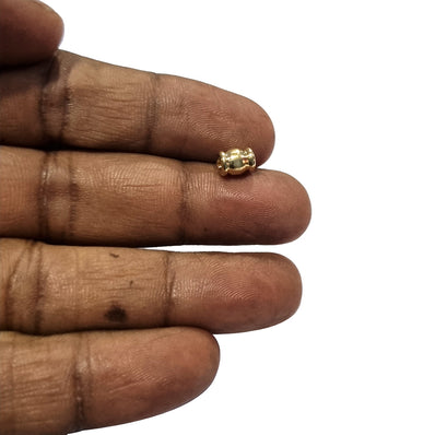 7x5mm Barrel Shape 50/Pcs DOKRA BRASS BEADS FOR TRIBAL JEWELLERY FISHING LURE TRIBES BEADS SOLID RAW BRASS