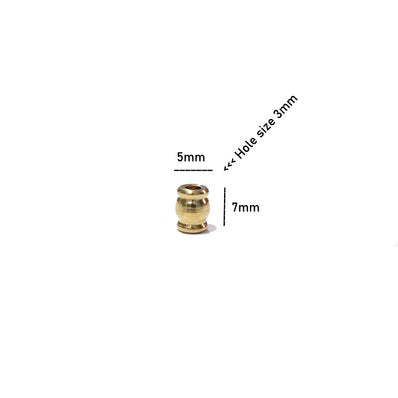 7x5mm Barrel Shape 50/Pcs DOKRA BRASS BEADS FOR TRIBAL JEWELLERY FISHING LURE TRIBES BEADS SOLID RAW BRASS