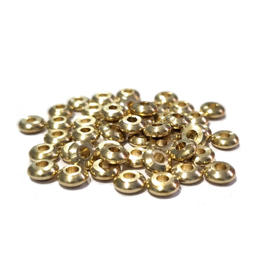 6x2mm Disc Heishi 50/Pcs DOKRA BRASS BEADS FOR TRIBAL JEWELLERY FISHING LURE TRIBES BEADS SOLID RAW BRASS
