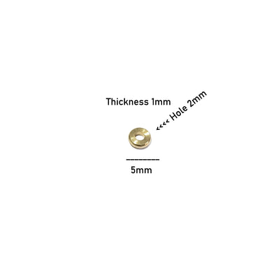 5x1mm Heishi Waster Disc 50 DOKRA BRASS BEADS FOR TRIBAL JEWELLERY FISHING LURE TRIBES BEADS SOLID RAW BRASS