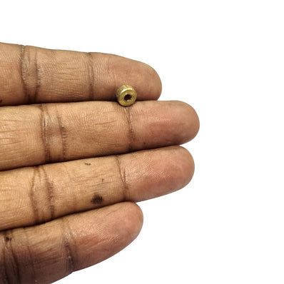 6x3mm Washer Heishi Shape 50/Pcs DOKRA BRASS BEADS FOR TRIBAL JEWELLERY FISHING LURE TRIBES BEADS SOLID RAW BRASS