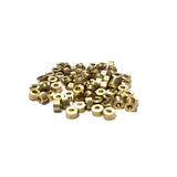 4x2mm Small Washer Heishi Shape 100/Pcs DOKRA BRASS BEADS FOR TRIBAL JEWELLERY FISHING LURE TRIBES BEADS SOLID RAW BRASS