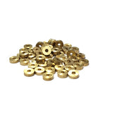 6x2mm Washer Heishi Shape 50/Pcs DOKRA BRASS BEADS FOR TRIBAL JEWELLERY FISHING LURE TRIBES BEADS SOLID RAW BRASS