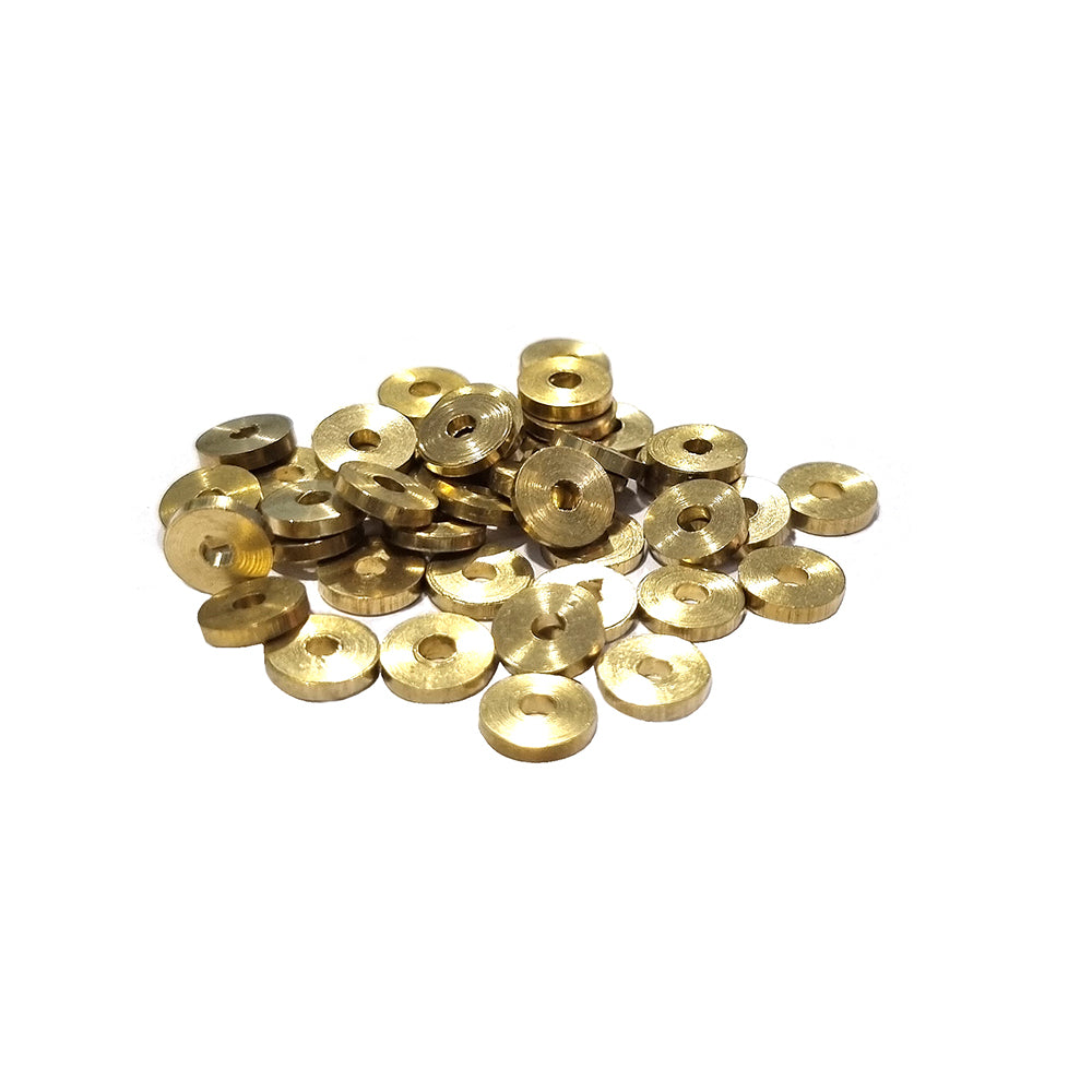 brass beads for fishing lures 7x1mm Washer Heishi Shape 50/Pcs DOKRA BRASS BEADS FOR TRIBAL JEWELLER – Madeinindia Beads
