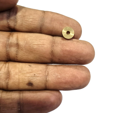 7x1mm Washer Heishi Shape 50/Pcs DOKRA BRASS BEADS FOR TRIBAL JEWELLERY FISHING LURE TRIBES BEADS SOLID RAW BRASS