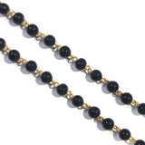 Black Gold Wire Link 1 Meter Pack, 6mm size beads, link Rosary Chain Rosary