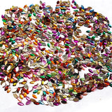 Crystal finish Rhinestones Mix Color Boat Shape 3x5mm Size 1440 Pieces Pack