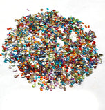 Crystal finish Rhinestones Mix Color Drop Shape 2.5x4mm Size 1440 Pieces Pack