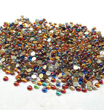 Crystal finish Rhinestones Mix Color Round Shape 6mm Size 500 Pieces Pack